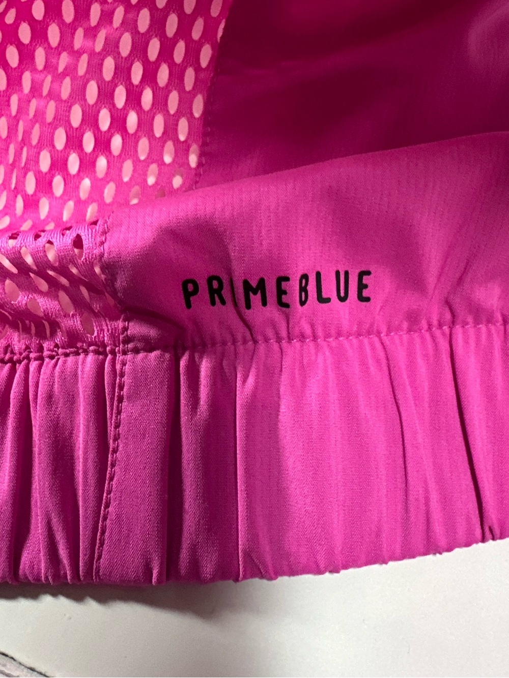 Adidas Sz XS Primeblue Women's Pink Cropped Track Jacket Mesh Back Full Zip - Picture 7 of 11